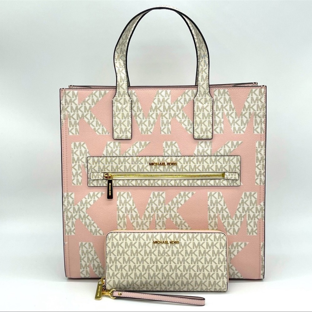 Michael Kors Kenly Large Tote & Continental Wallet